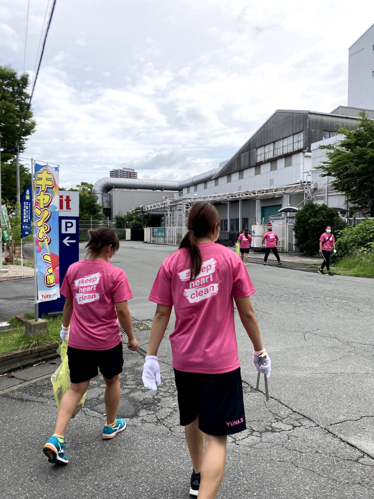 選手・スタッフが久留米市の清掃活動実施